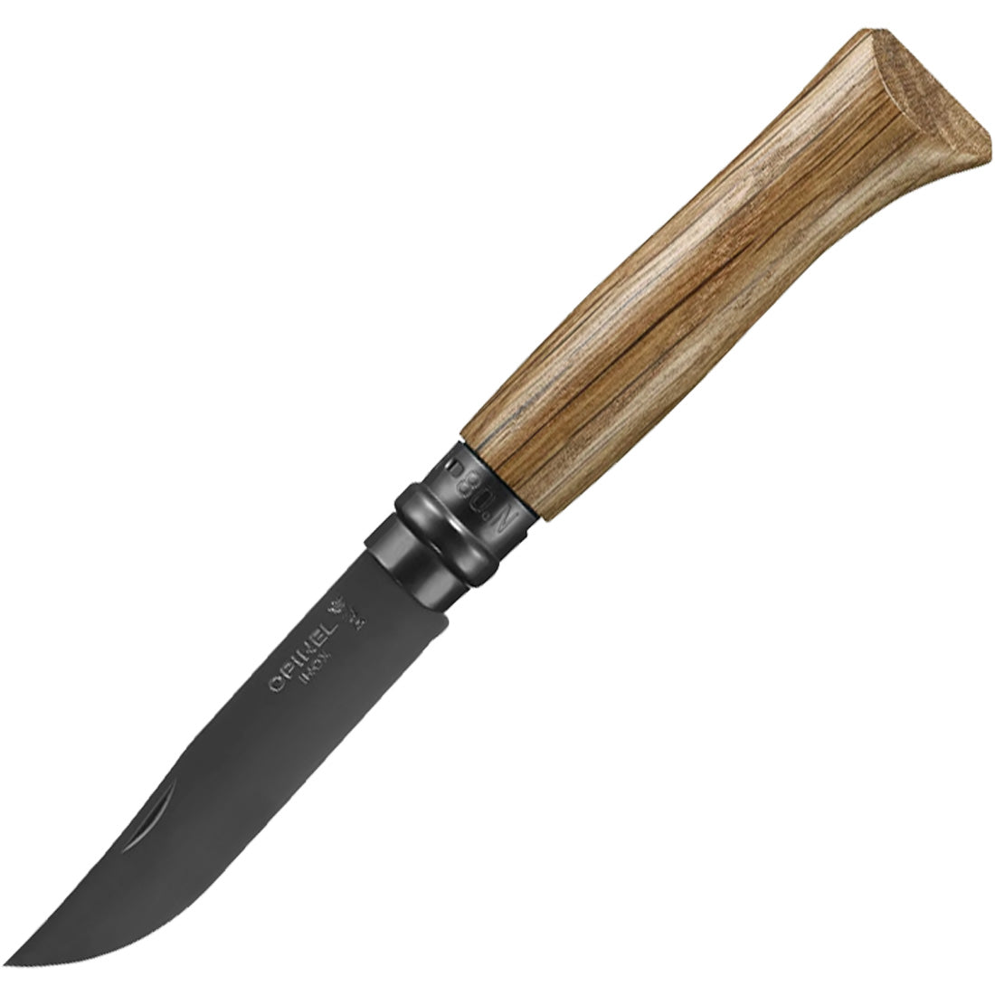 Opinel No.08 Black Oak Folding Knife
