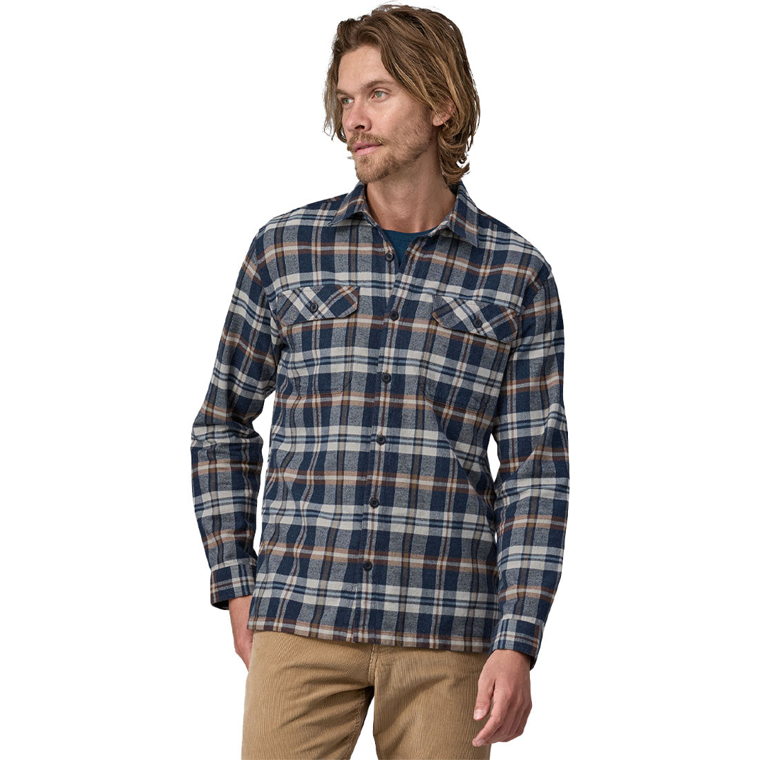 Patagonia Long Sleeve Cotton Midweight Fjord Flannel Shirt - Men's