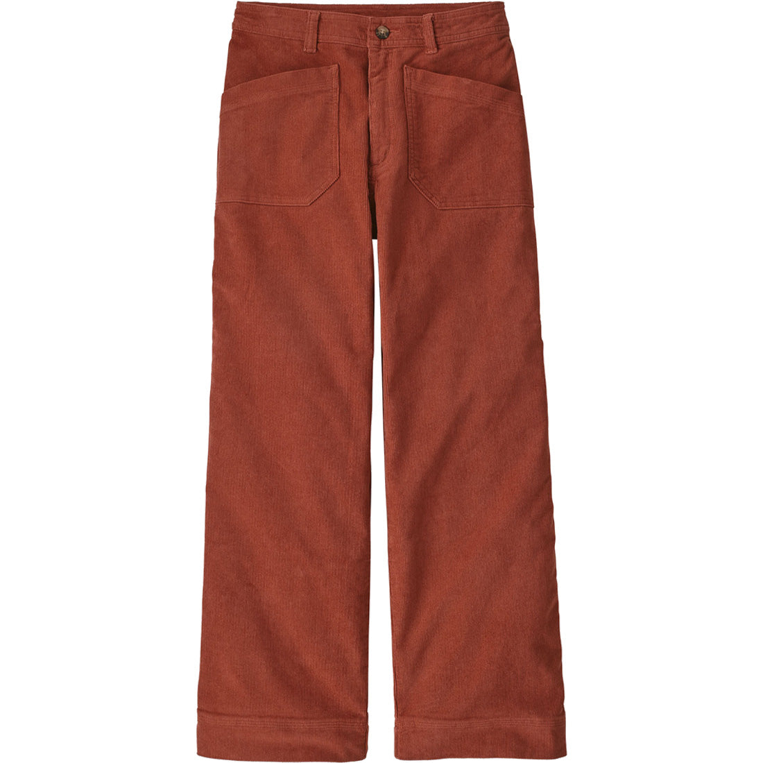 Ladies wide 2024 leg corduroy trousers