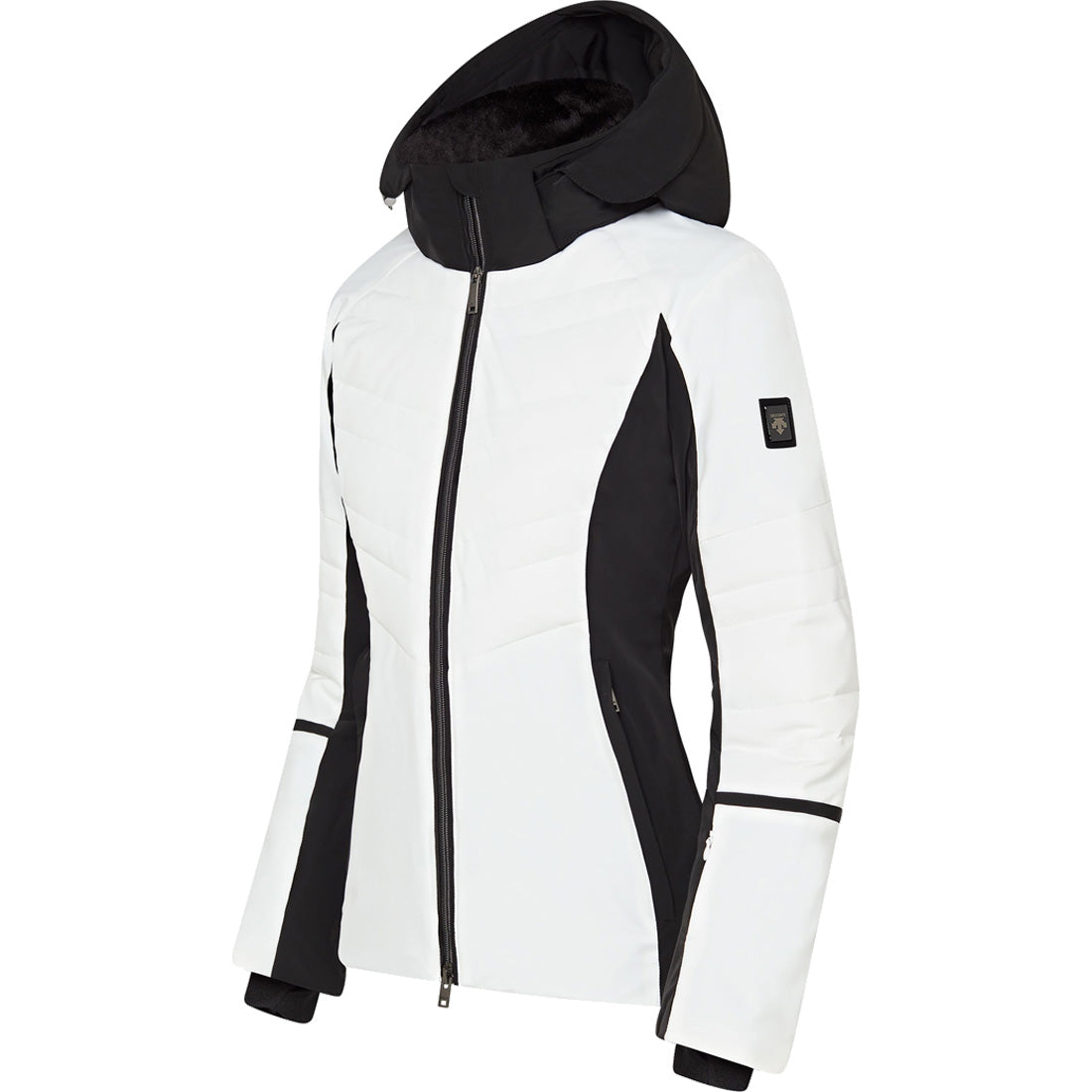 Women's Vintage Descente Ski Snowboarding Hooded Jacket Size S M 