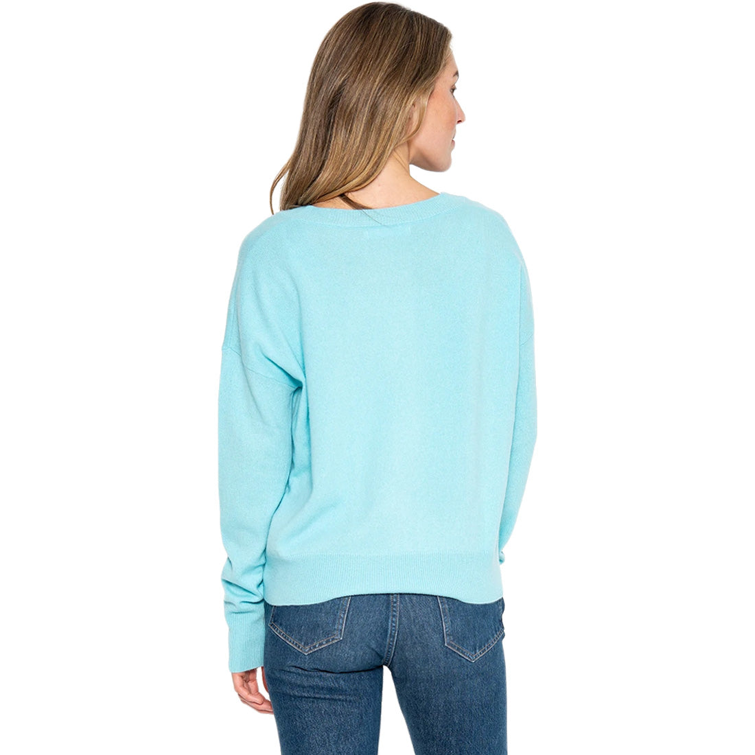 One Grey Day Spencer Cashmere Sweater - Women's