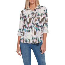 Lysse Patterned Roll Tab Connie Shirt - Women's