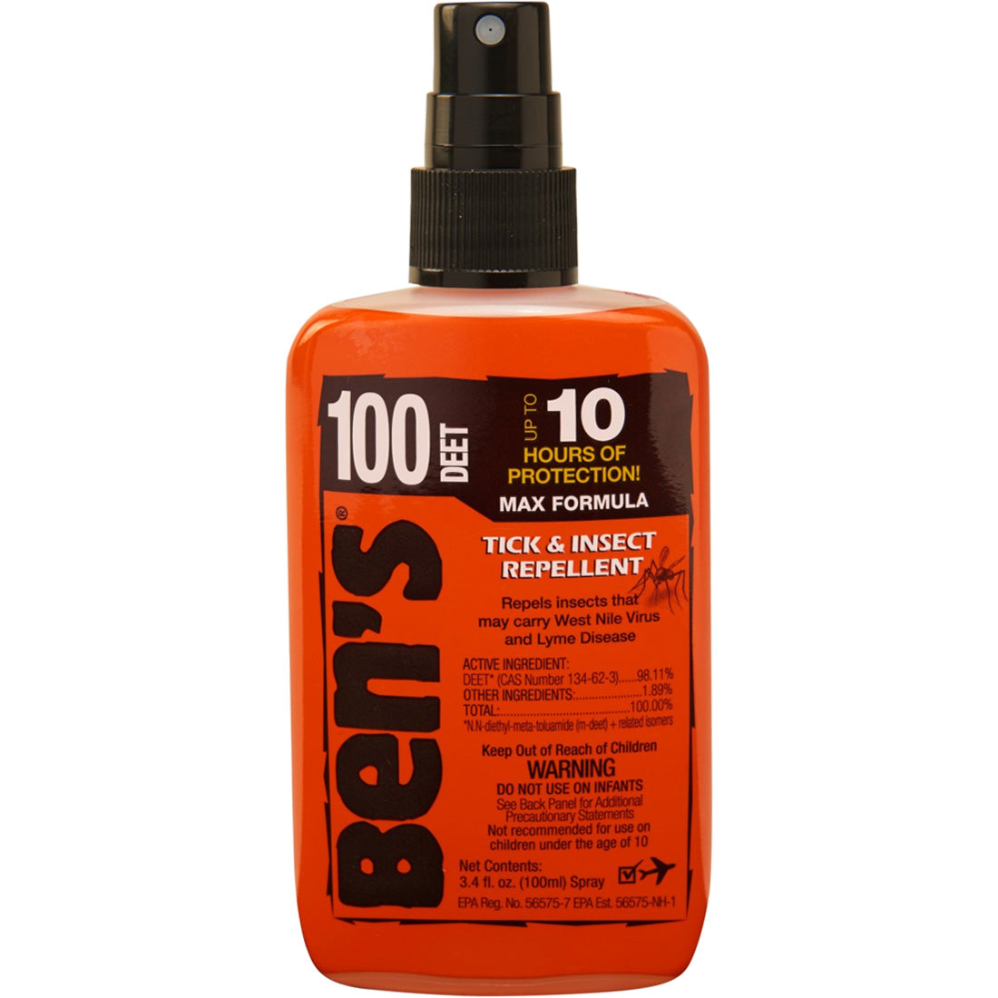 Ben's 100% Tick & Insect Repellent 3.4oz