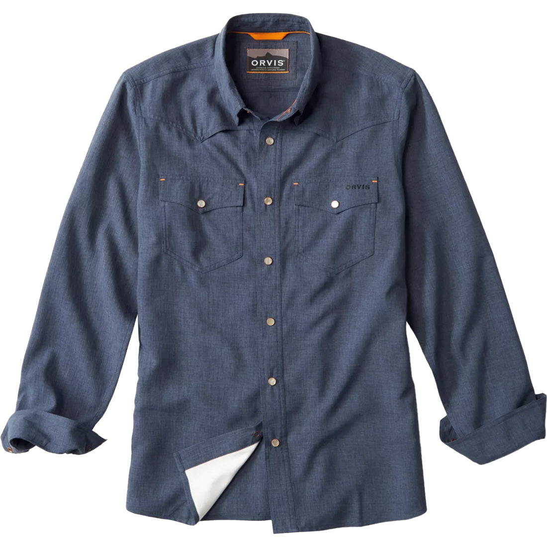 Orvis Tech Chambray Long Sleeve Western Shirt - Men's