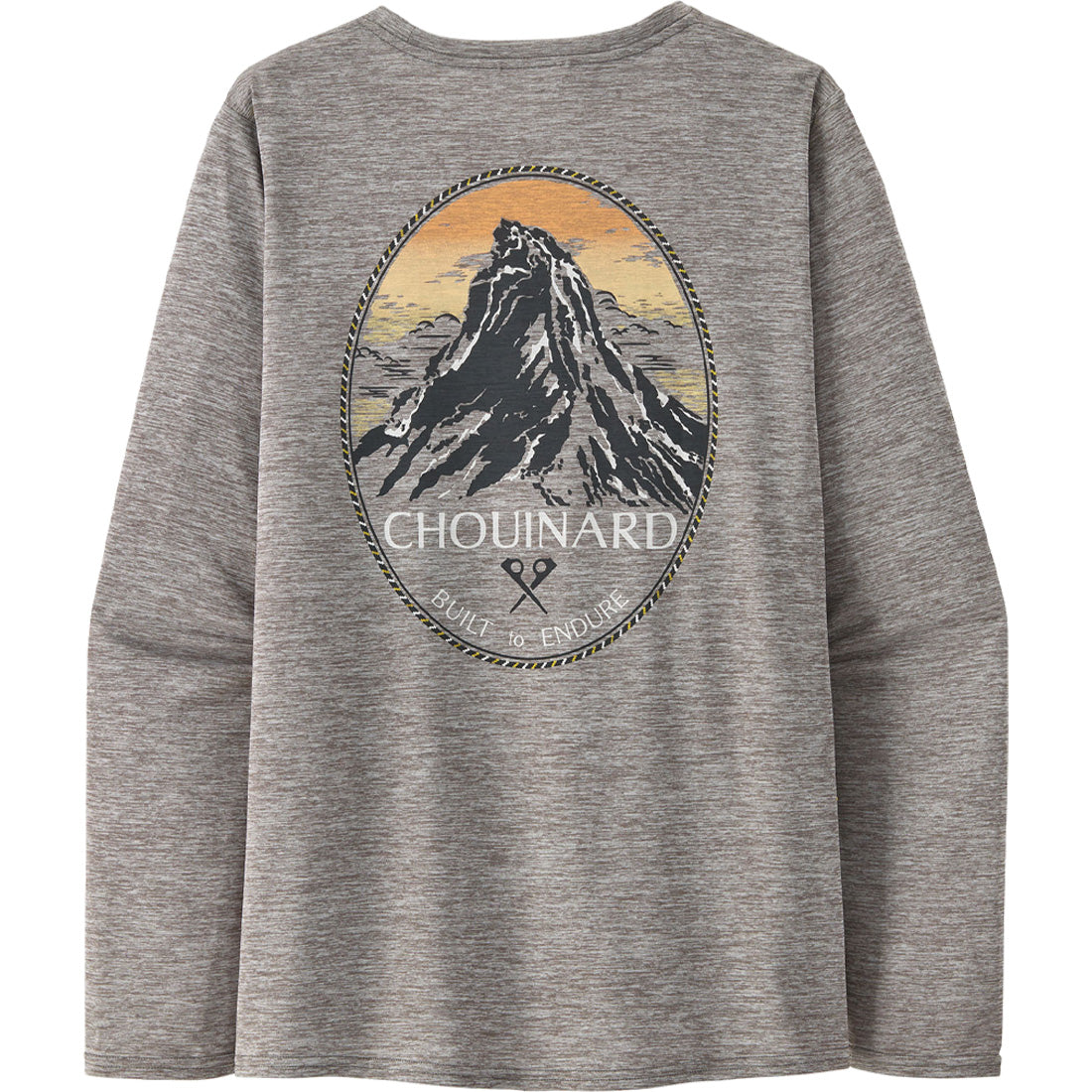 Patagonia Cap Cool Daily Graphic Long-Sleeve Shirt - Lands - Women's Chouinard Crest/Feather Grey, L