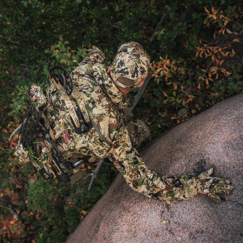 Top View of Hunter in Sitka Clothing