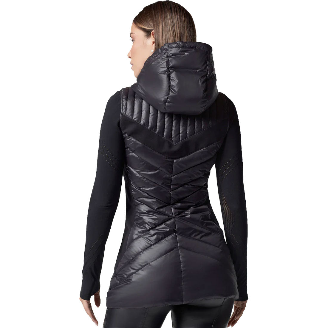 Blanc Noir Elongated Puffer Vest - Women's