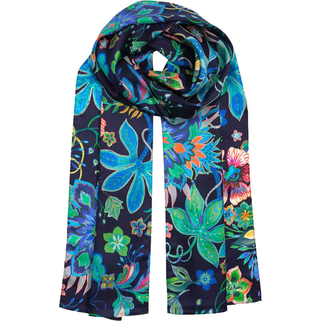 Echo Design Fantastical Floral Silk Oblong Scarf