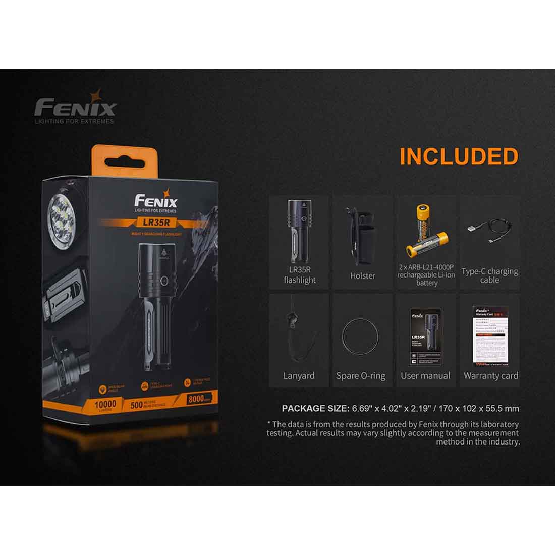 Fenix LR35R Rechargeable Flashlight