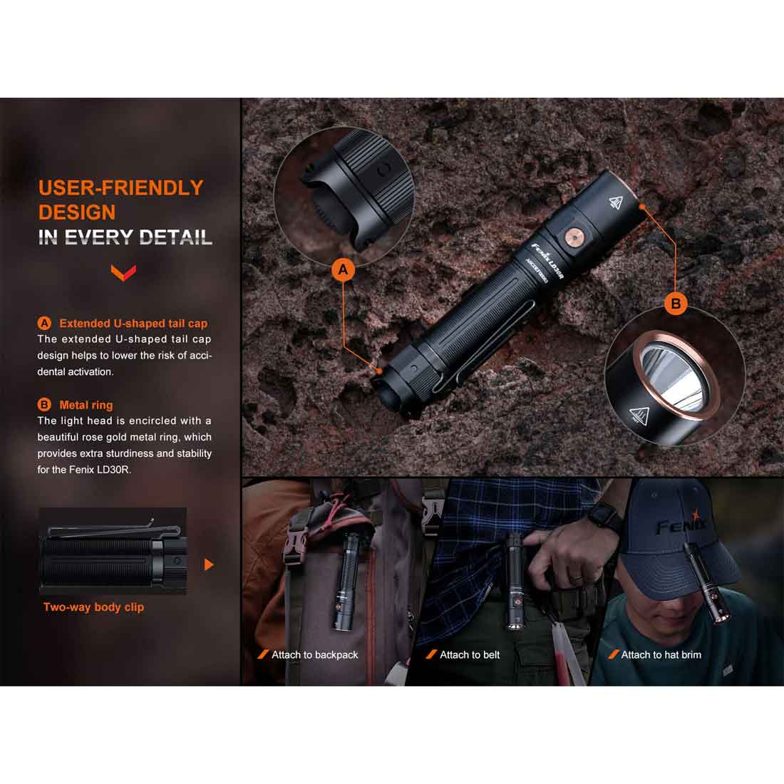 Fenix LD30R High-Performance Lightweight Flashlight