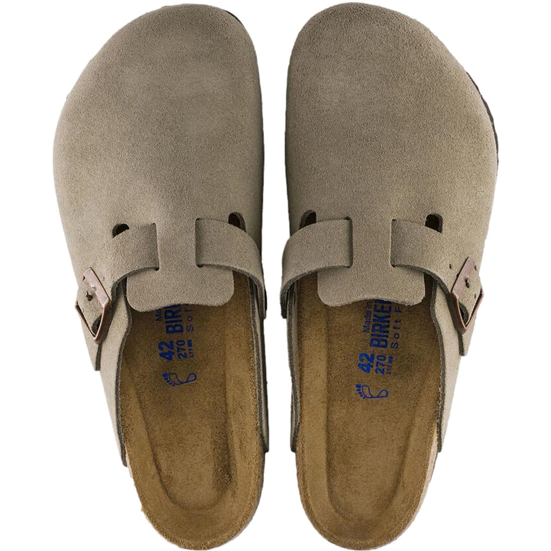 Birkenstock Boston Suede Soft Footbed - Women's