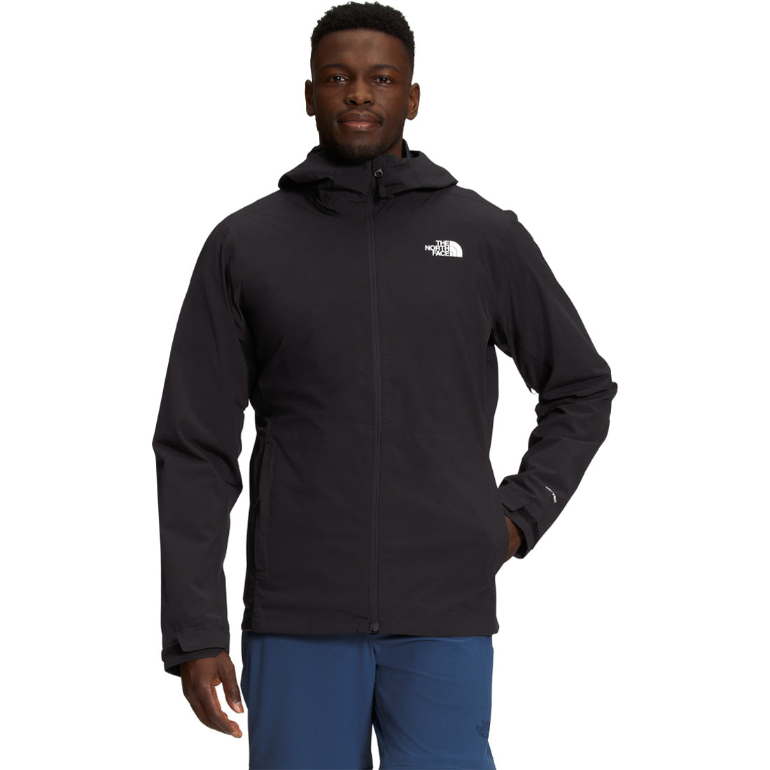 North face men's shop thermoball jacket black matte