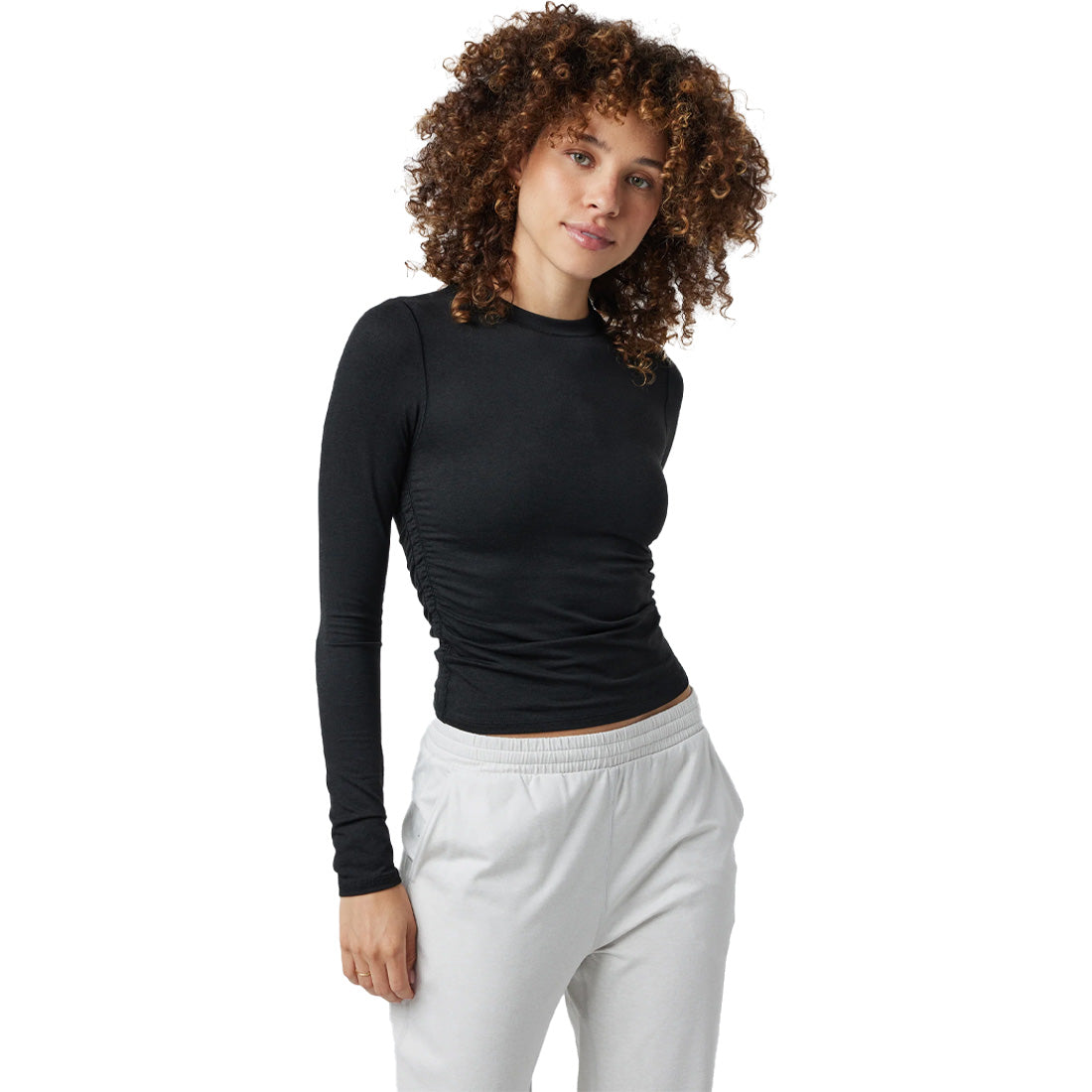 Vuori Long Sleeve Halo Ruched Tee - Women's