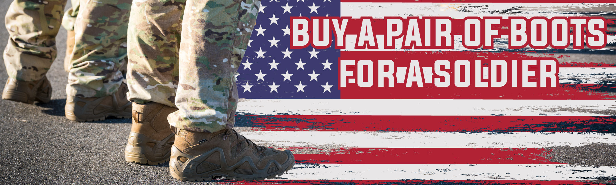 Buy a pair of boots for a soldier