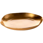 Rosy Rings Gold Candle Plate 4"