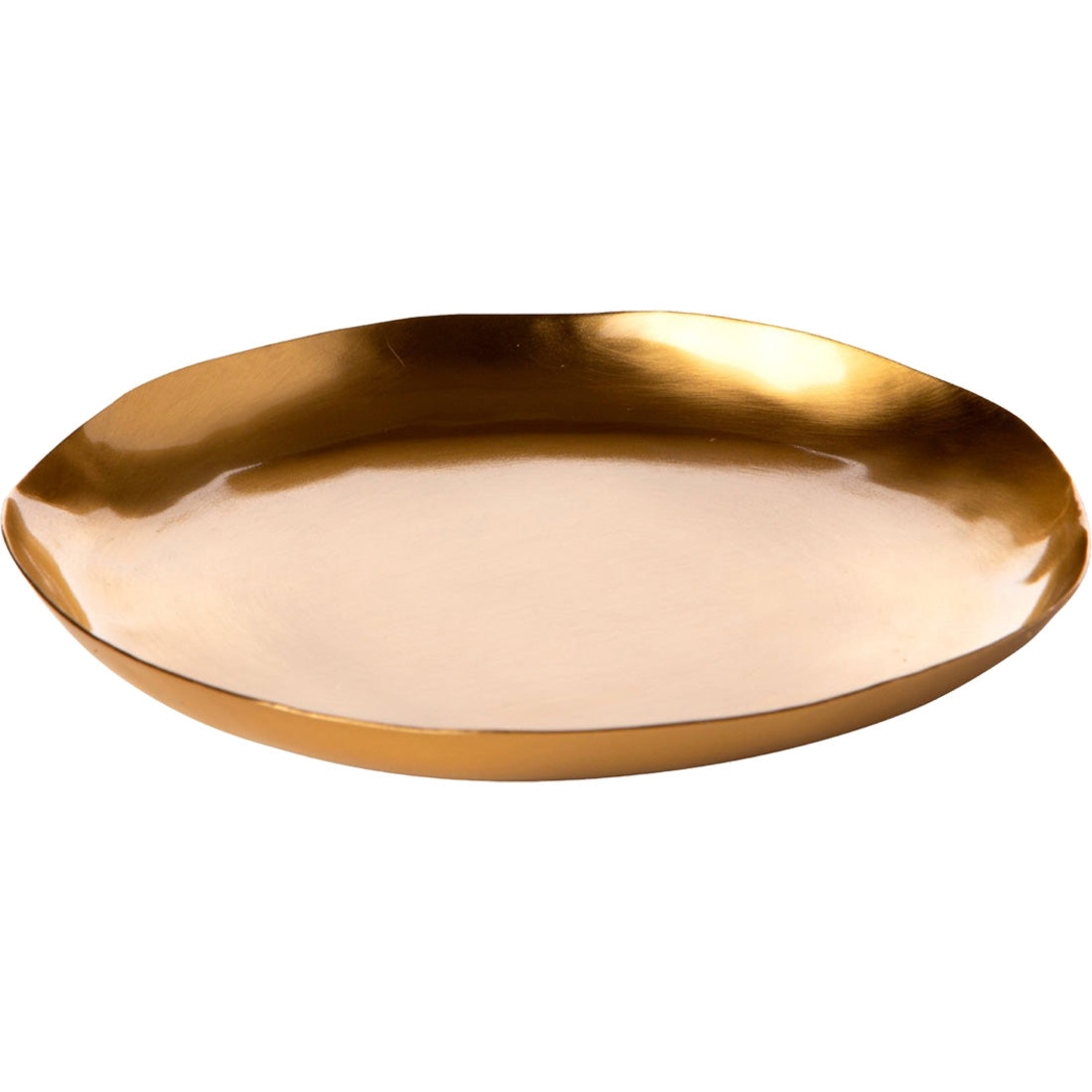 Rosy Rings Gold Candle Plate 6"