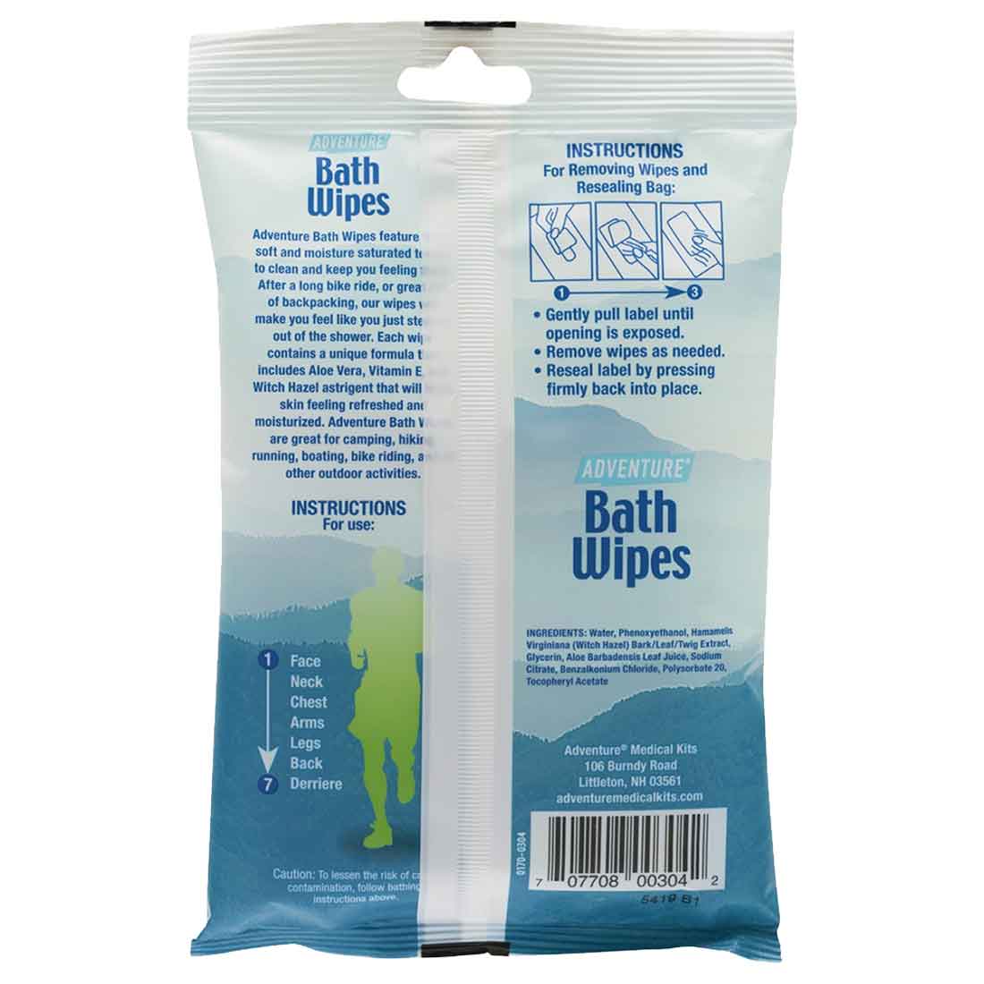 Adventure Medical Kits Adventure Bath Wipes - Travel Size