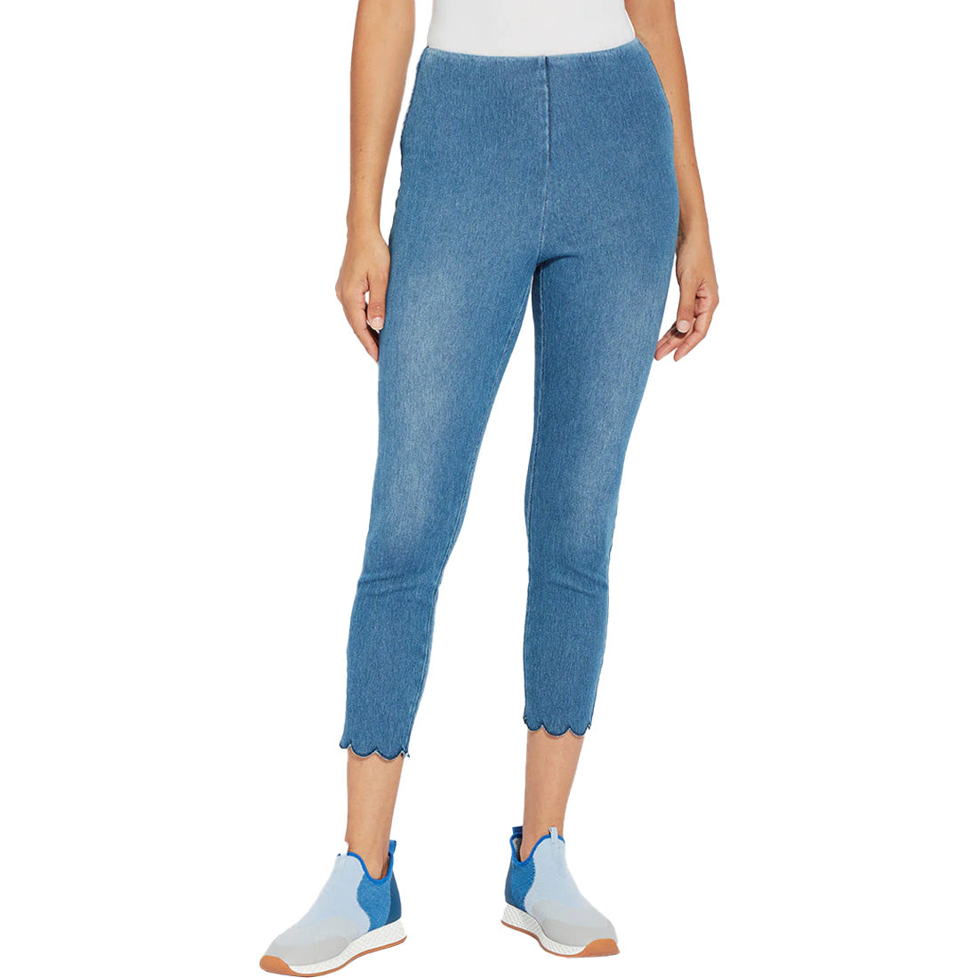 Lysse Scallop Edge Ankle Denim Legging - Women's