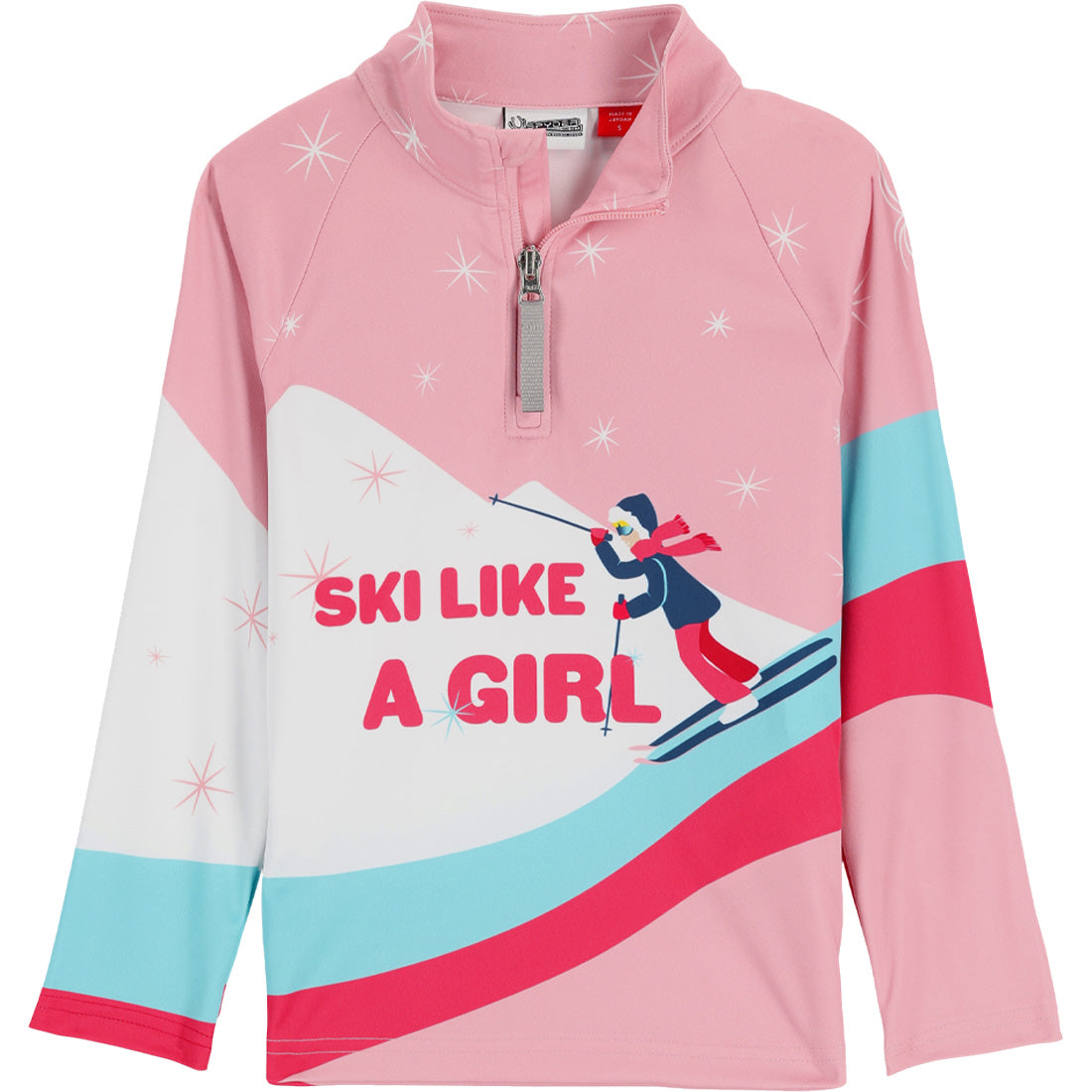 Spyder Bitsy Reflect Half Zip - Girls