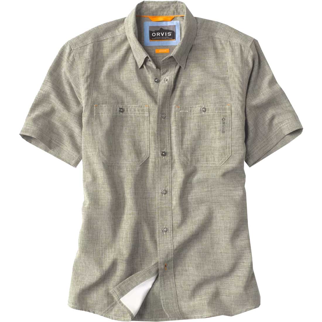 Orvis Tech Chambray Short Sleeve Work Shirt - Men's