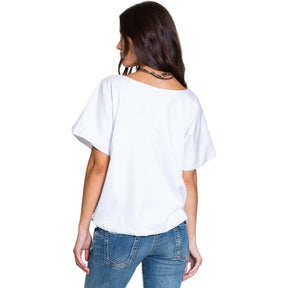 Dylan Polished Cotton Double Layer Top - Women's