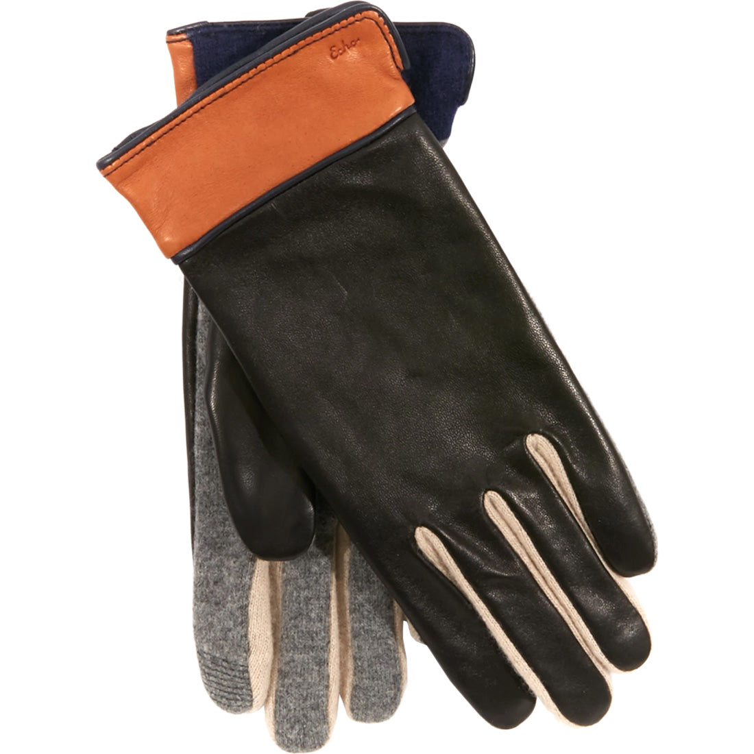 Echo Design Colorblock Leather & Wool Glove