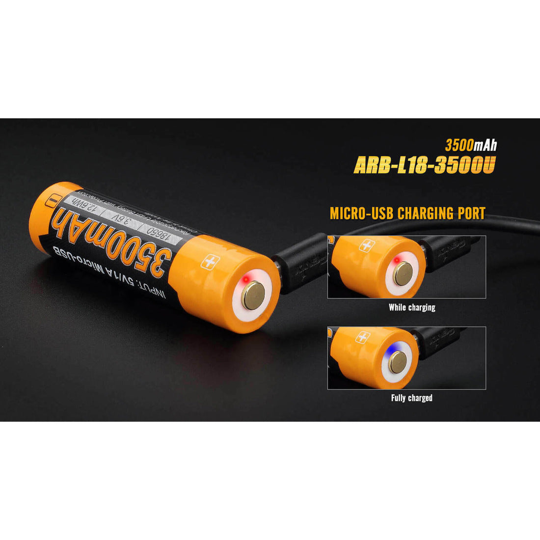 Fenix 18650 3500mAh Rechargeable Battery