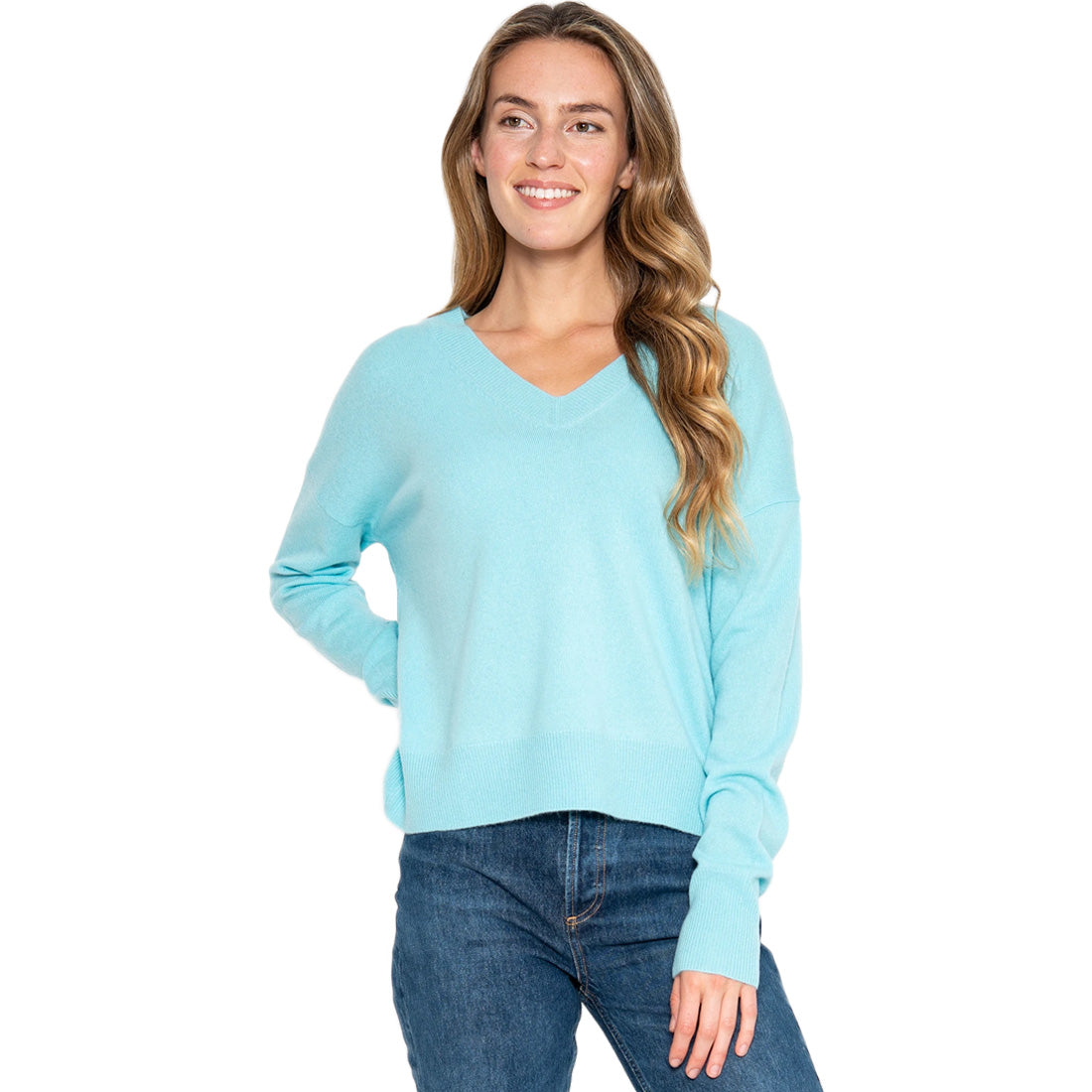 One Grey Day Spencer Cashmere Sweater - Women's